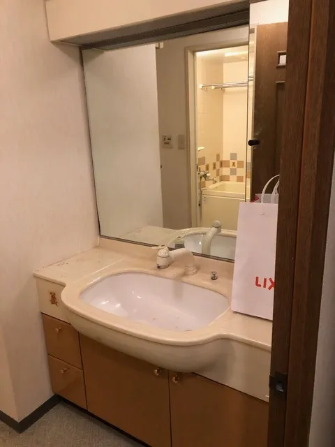 洗面施工前