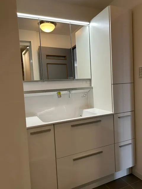洗面施工後　TOTO オクターブ